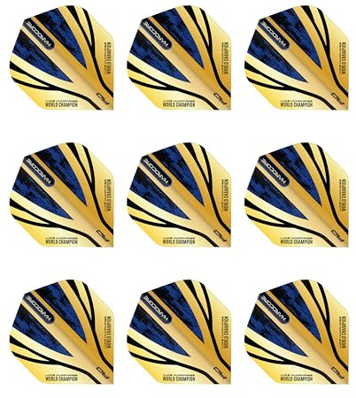 RED DRAGON Player Hardcore Premium Dartflug - 3 Set pro Packung (insgesamt 9 Dart-Flights)