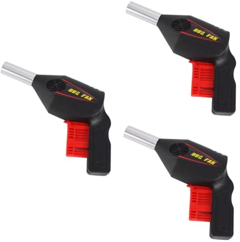 Supvox 3stücke Handgebläse Für Bbq Tragbarer Handventilator Für Grill Und Manuelles Luftgebläse Schnellen Feueranzündung Beim Camping Und Picknick Für Holzkohlegrills Und