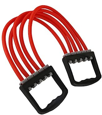 WOONEKY Brust-Expander Verstellbar Fitness-armtrainer Mit Widerstandsband Für Brustmuskulaturtraining Ergonomische Griffe Für Bequemen Halt Heim Bürotraining