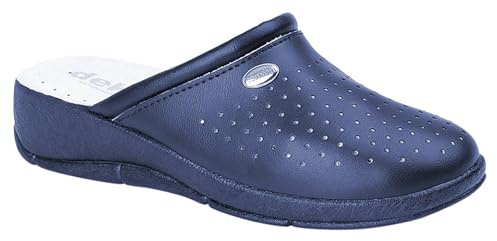Dek L706 Dam Clog Mule med kilklack, marinblå, 39 EU