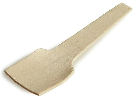 We Can Source It Ltd – Wooden Ice Cream Spoons Spades – Disposable Birch Wood Dessert Spoons with Smooth Finish – Ice Cream, Tasting & Parties – Safe, Durable & Splinter-Free Cutlery - Pack of 100