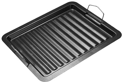 Cabilock Tragbare Grillpfanne Bbq Fleisch Grillschale Antihaftbeschichtung Emaillierte Grillschale Für Outdoor Camping Mehrzweck Grillpfanne Für Fleisch Und Gemüse Hitzebeständig Und