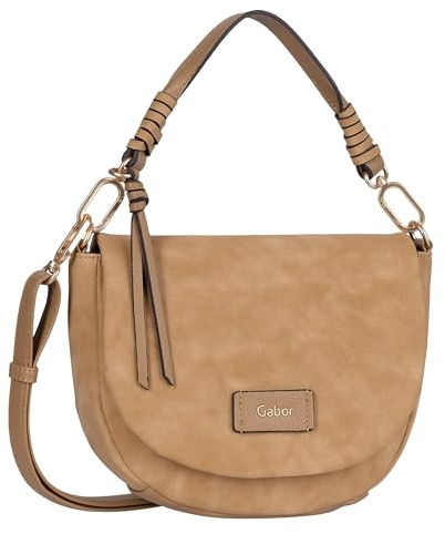 Gabor bags Lida Damen Überschlagtasche Umhängetasche Klein Braun