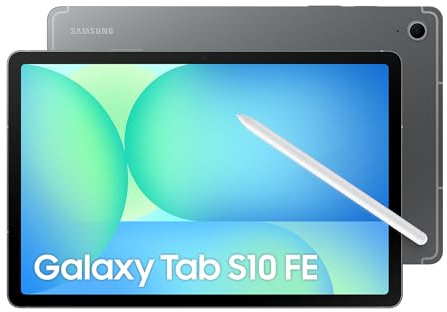 Samsung Galaxy Tab S10 FE 5G 128GB, Tablet Android + S Pen, Galaxy AI, 8GB RAM, Pantalla de 10,9, Batería de Larga Duración, Gris, Garantía del Fabricante 3 Años + 1 Año Extra