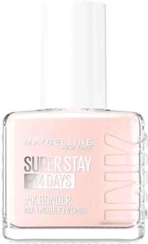 Maybelline New York Super Stay Ink Bonder Nail Lacquer, Hard Gel-Like Colour, Chip-Resistant, Up to 14 Day Wear, Shade 78: Porcelain, 12ml