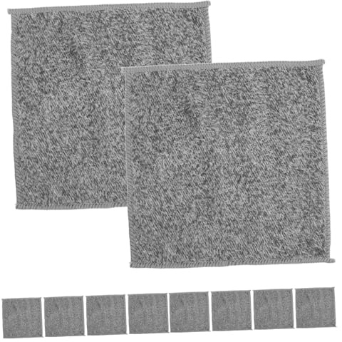 Mobestech 10 Stück Vielseitige Geschirrtücher aus Faser mit Verstärktem Rand 20x20cm Saugstark und Wiederverwendbar für Küche und Haushalt