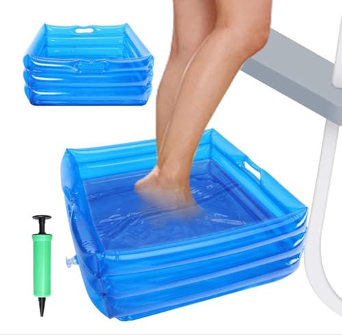Inflatable Foot Pool Portable Foot Bath Pool Foot Bath for Pool Tub Spa Swimming Pool Ground Pools 35 x 35 x 14 cm