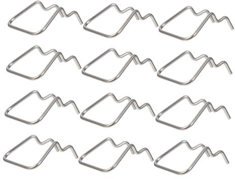 Cabilock 12pcs Perforated Wall Hook Display Storage Hook Pliers Tool Show Rack Pegboard Hanger for Garage Shelving Shelf Silver