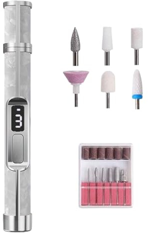 Nagelfeile Elektrisch - 3 Geschwindigkeiten Fingernagel Schleifwerkzeug | Tragbarer Dicker Zehennagel Fingernagel Schleifer für Frauen Mädchen Männer Reisen Outdoor Home Fuß Hornhaut Entfernung