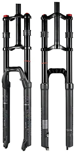 FKXSXAZ Bike Front Fork 27.5 29 Inch Air DH Downhill Suspension Forks Straight Tube Ultralight Shock Absorber Double Shoulder(29)
