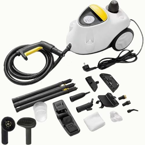 Limpiador a Vapor Portátil, Limpiador a Vapor Portátil con 27 Accesorios, Vaporizador Multiusos con Calentamiento Rápido de 3 Minutos, Para Pisos, Ventanas