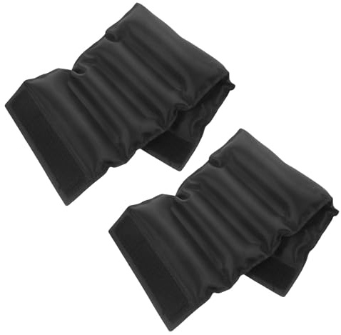 TOBBOMEY Borsa Termica Refrigerante per Bottiglie di Vino 2 Pezzi con Gel Pack Integrato Custodia Isolante Morbida Nera con Chiusura a Strappo per Picnic Viaggi e Attività All’Aperto