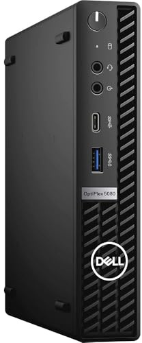 Dell OptiPlex 5080 Mini Business Desktop PC, Intel Core i5-10500t, 8 GB RAM, 256 GB SSD, WiFi Adapter, US Qwerty Keyboard, Win11 pro(Renewed)