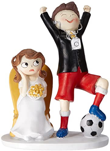 Mopec Y686 Pastel - Coppia di sposi, Versione calcistica, 14,5 x 19,5