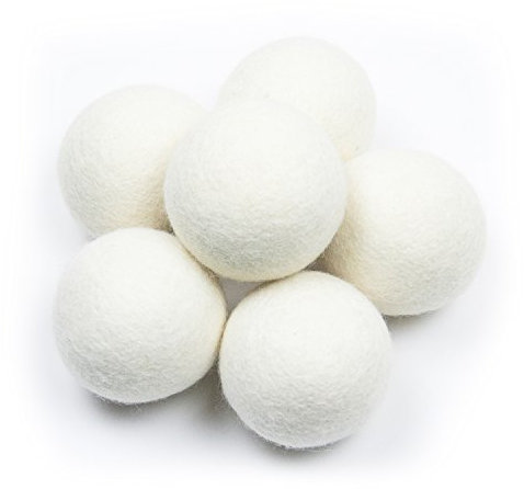 Cotton Babies Woll-Trocknerbälle – 7,6 cm (XL), 6 Stück – Premium wiederverwendbarer natürlicher Weichspüler
