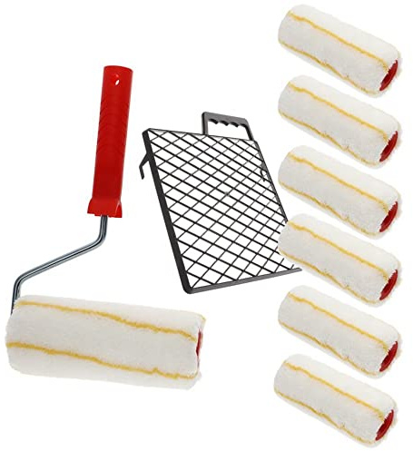 Farbrolle Polyamid 11mm 18 cm Maler Rolle Farb Walze Tapete Putz langflorig