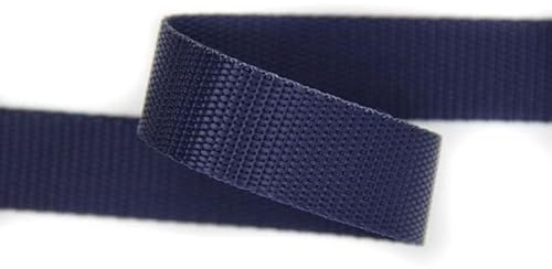 30mm | 5m Gurtband | Farbauswahl I 100% Polypropylen (dunkelblau, 25mm)