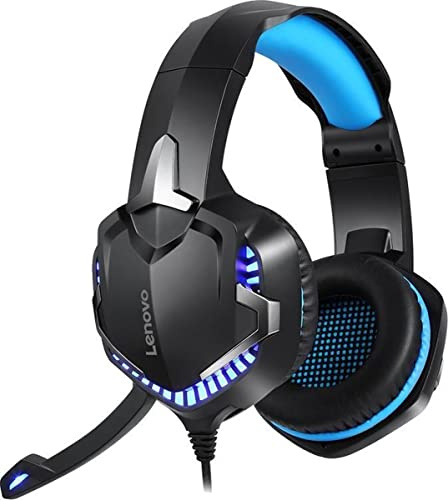 Lenovo HS15 3D Stereo - Auriculares de Juego (Gaming) con micrófono Ajustable y Efecto LED RGB
