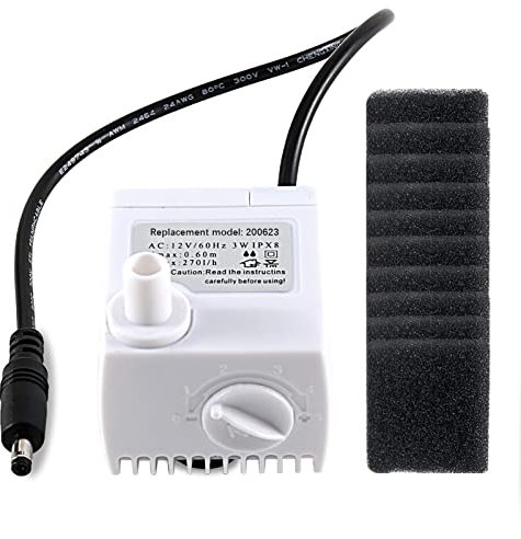 200623 Aero-Garden Pump with 10 Filters, Ultra Quiet Hydroponics Growing System Pump Fit for Harvest Elite, Bounty, Farm, Extra, Ultra