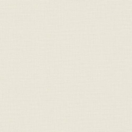 Profhome Papier peint aspect textile 387127-GU papier peint intissé (TNT) ivoire beige 0,53 m x 10,05 m / 5,33 m2