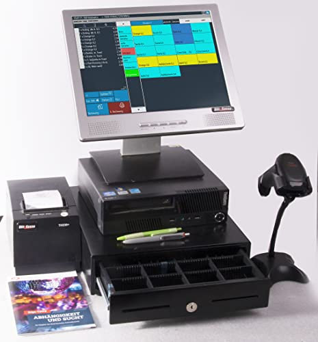 15 Einzelhandel Kasse für IMBISS Kiosk Laden ZEITUNGSKIOSK, TSE-Konform, Touchscreen Kasse
