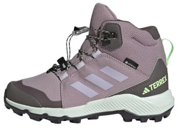 Adidas Unisex Kinder Terrex Mid GTX Sneaker, Fig Silver Dawn Green Spark, 5 UK Child