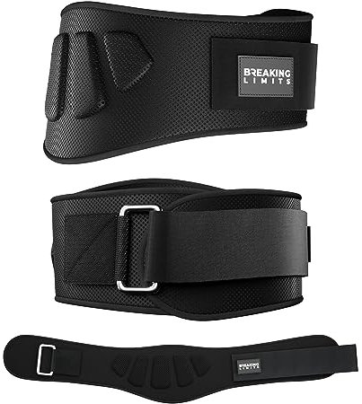 Breaking Limits Gewichthebergürtel Herren & Damen - Fitness Zubehör für Krafttraining & Gewichtheben, Gym Gürtel Crossfit, Deadlift Lifting Belt für Powerlifting & Bodybuilding (S)