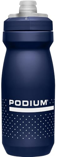 CAMELBAK Podium 21oz Fahrrad Trinkflasche – selbstschließender Deckel – auslaufsicher – einfache Handhabung – passt in viele Flaschenhalter – Blue/Navy, Größe: OS