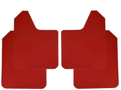 Auto Schmutzfänger Universal Auto Schmutzfänger Kotflügel Für Spritzschutz Vorne Hinten Kotflügel Spritzschutz Außenteile Für AvtoVAZ Für Lada Für Niva 2020 Auto Kotflügel ( Farbe : 4pcs-set Red )