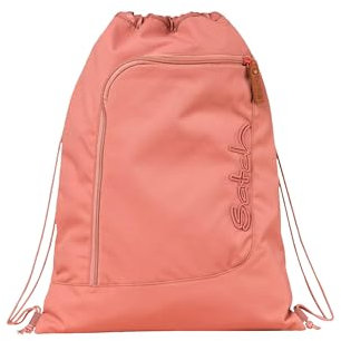 Satch Sportbeutel Turnbeutel für Mädchen und Jungen mit Reißverschlussfach, 12 Liter, Rucksack fixierbar