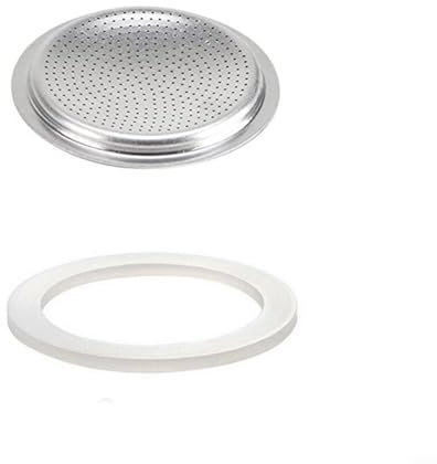 WIIYENA Silicone Gasket Seal for RING Replacement Washer,For Coffee Espresso Moka Stove Pot Top Silicone Rubber,for Express pot(3 cup+sieve)