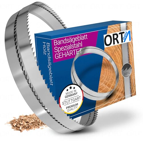 ORTA 1er-Set Spezialstahl gehärtete Bandsägeblatt, 2240 x 8 x 0,45 x 4 mm | Ideal zum Trennen von Weich- & Hartholz