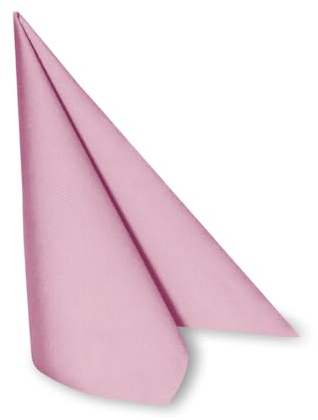 DeinPack 50 x Airlaid Serviette 40 x 40 cm rosa HORECA - hochwertige Einwegservietten stoffähnlich - Reißfest, Saugstark & Formstabil - ideal für Hochzeit, Partys und Events
