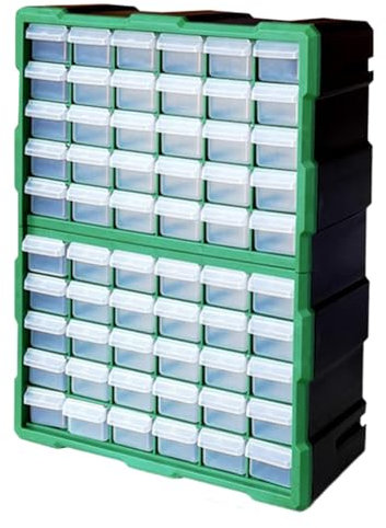 Organisateur de rangement pour pièces – Armoire partielle avec 60 tiroirs