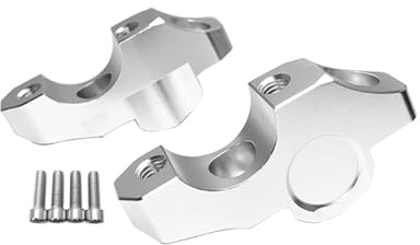 Handle Bar Risers For BMW S1000R M1000R S 1000 R M 1000 R 2014-2023 Motorcycle Handlebar Riser Drag Handle Bar Clamp Extend Adapter Handle Bar Riser(Silver)