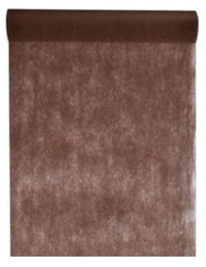 DeinPack Vlies Tischläufer Rolle 30 cm x 10 m braun - Tischläufer Vliesstoff für Hochzeit, Deko & Basteln - Vlies Tischband in verschiedenen Farben, Dekovlies - Hochzeitsdeko, Eventdeko, Floristik