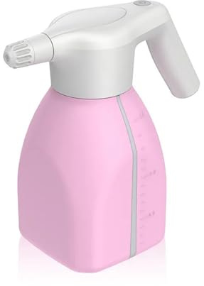 Rociador de jardín eléctrico de 1,5 l, regadera automática for Plantas, Botella rociadora de jardín for regadera de jardinería Mejora Ambiental(Pink)