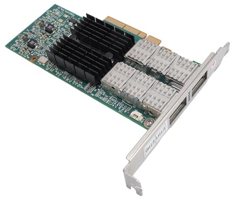Sxhlseller Scheda PCIe Ethernet da 40 Gb, velocità Totale Doppia Porta 80 Gbps con Interfaccia in Fibra Ottica QSFP, per Data Center e Elaborazione Ad Alte Prestazioni