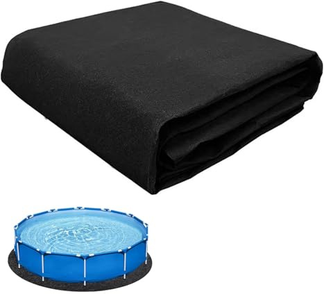 YuLiMirich Pool Bodenplane Runden, Runde Poolmatte, Poolunterlage Rund, Vorgeschnittene Bodenplane für Aufstellpools Whirlpools, Nahtlos, Robust, Ideal für Outdoor Poolmatten