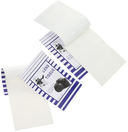 Generic 200pcs Lens Cleaning Tissue for Glasses and Optical Devices, Portable Paper Wipes that Remove Fingerprints, Suitable for School and Home Use, Soft and Disposable Lens Wipes