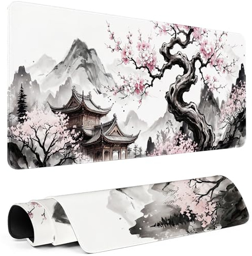 Rcege XL Gaming Mouse Pad with Non-Slip Rubber Base Waterproof Desk Mat