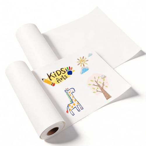 2 Stück Zeichenpapier Rolle, 30cm X 15m Malpapierrolle Papierrolle Malpapier Weiße Zeichenrolle Papier Zeichenpapier für Künstler Staffelei Skizzieren Malen Basteln