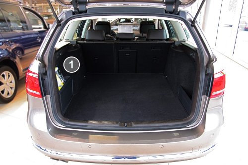tuning-art 2801 Kofferraummatte passend für Passat Variant B6 B7 2005-2014 3-teilig mit Ladekantenschutz
