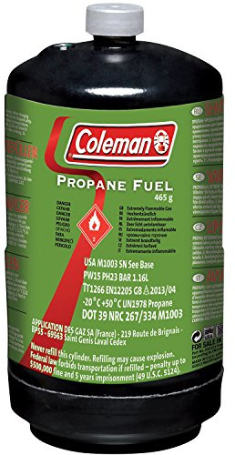 Coleman Self-Sealing Propane Gas Clinder - Transparent