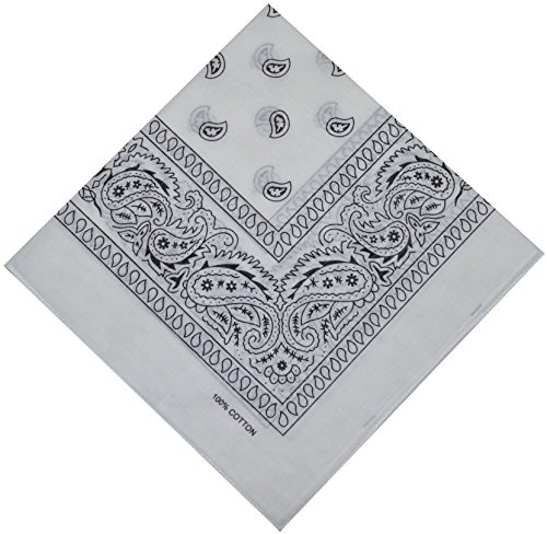 Bandana, halsduk, biker, 1-pack, 3-pack, 6-pack, 12-pack, Nikki-halsduk, Paisley-huvudduk, 100 % bomull, 24 färger