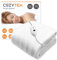 Cozytek Double Electric Blanket 135 x 120cm, Soft Polyester Electric Blanket Fitted Underblanket Mattress Cover, 3x Heat Settings, 1x Controller and Machine Washable Heated Blanket