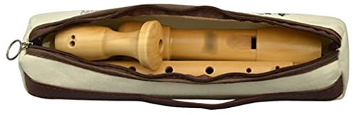 Blockflöten Blockflöte Holz Erwachsene Barock-Alt-3-Segment-Blockflöte, Abnehmbare 8-Loch-Flöte Aus Deutschem F-Ahorn, Mit Aufbewahrungstasche, Reinigungsstab Und Lanyard