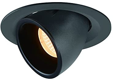 SLV Deckeneinbauleuchte NUMINOS® GIMBLE M/LED Spot, Fluter, Deckenstrahler, Deckenleuchte, Einbau-Leuchte, Innen-Beleuchtung / 2700K 17.5W 1460lm schwarz 55Grad