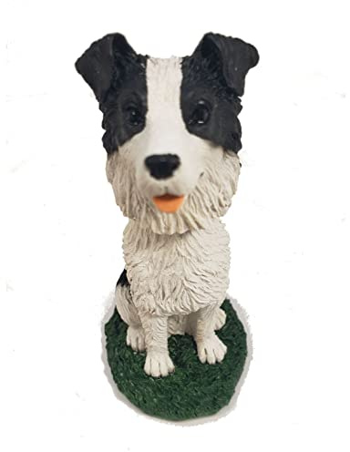Animal Den Border Collie Dog Bobblehead Figure Statue Gift for Car Dashboard