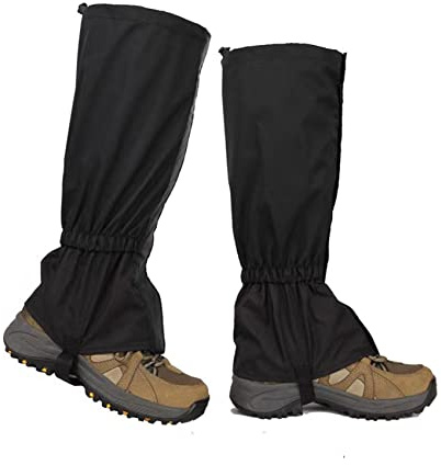 Hiking Legging Gaiters,1 Pair Leg Gaiters Waterproof and Adjustable Walking Snow Gaiters Outdoor Waterproof Climbing Boots Cover for Hiking Cycling Fishing Mountain Climbing Hunting Snow Hiking